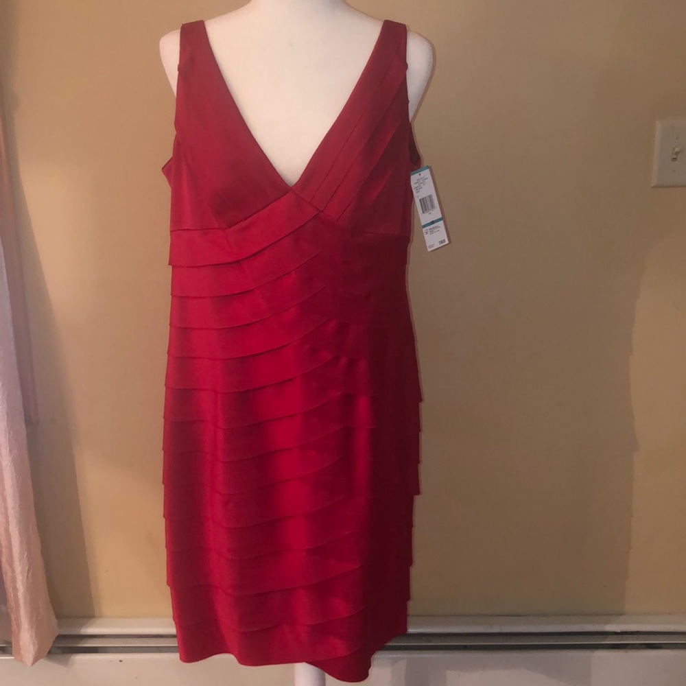Lacquer Red JonesWear Social Dress- size 16
